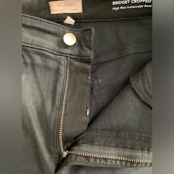 DL1961 Marianna Hewitt cropped black jeans. Size 30 - Picture 4 of 16